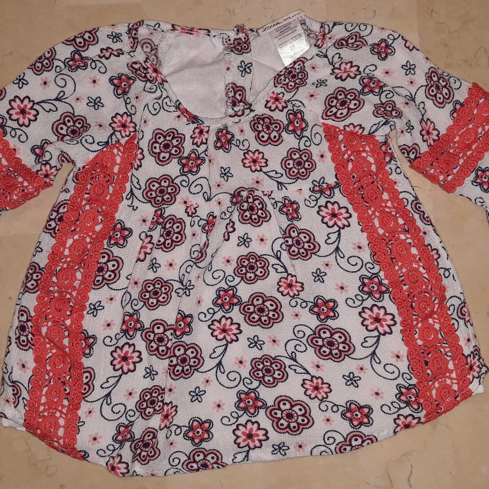 Little Lass Floral Pink Toddler Dress